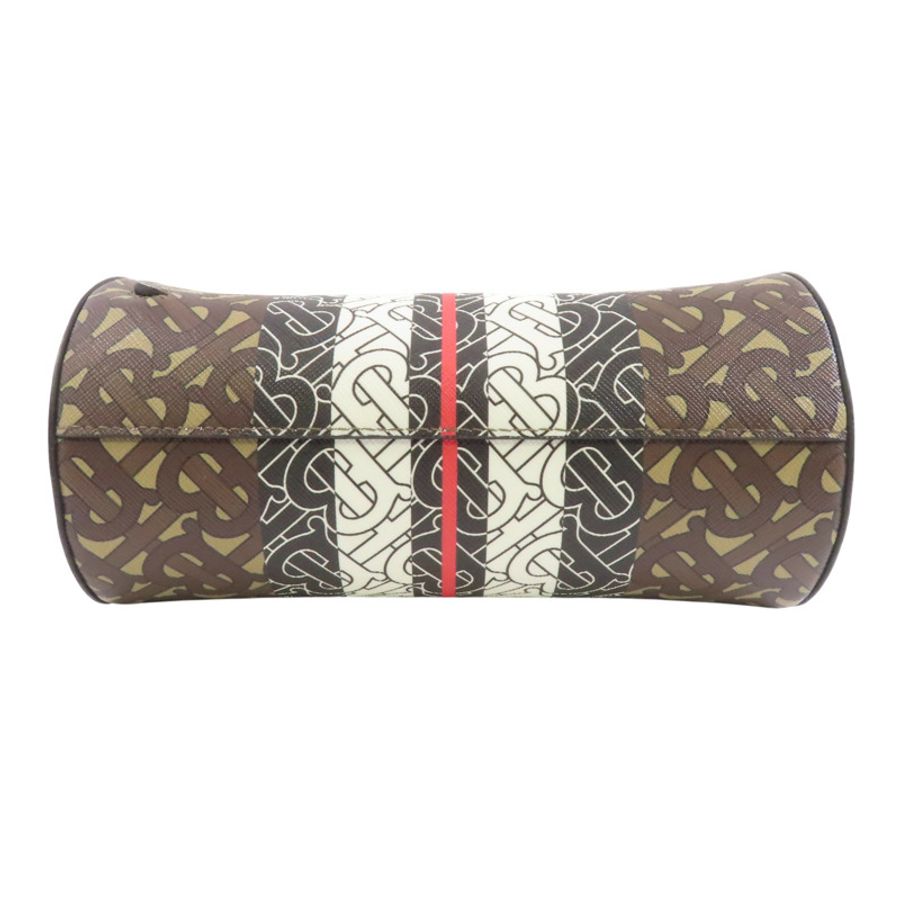 棕色 帆布 TB Monogram 肩背包【BURBERRY 巴寶莉】 8020170-3