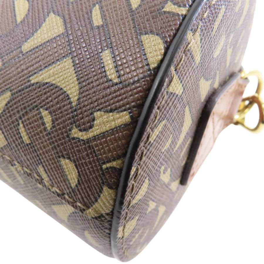 棕色 帆布 TB Monogram 肩背包【BURBERRY 巴寶莉】 8020170-11