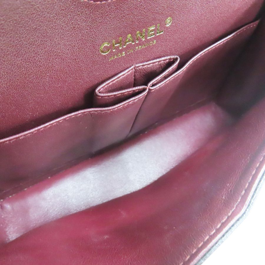 黑色 菱格紋 荔枝牛皮 COCO 23 鏈帶 肩背包【CHANEL 香奈兒】 A01113-4