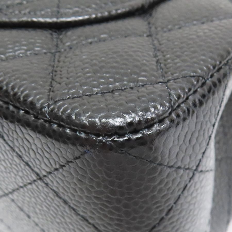 黑色 菱格紋 荔枝牛皮 COCO 23 鏈帶 肩背包【CHANEL 香奈兒】 A01113-12