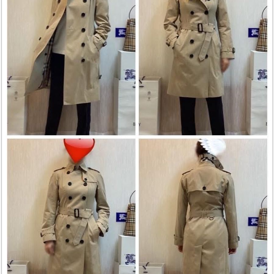 BURBERRY英國蜜色兩件式風衣UK6-2