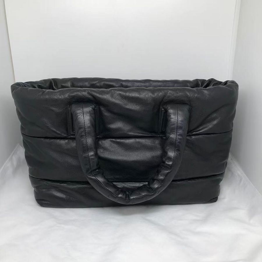 二手Chanel香奈兒tote購物袋全皮單肩包,配件塵袋-0