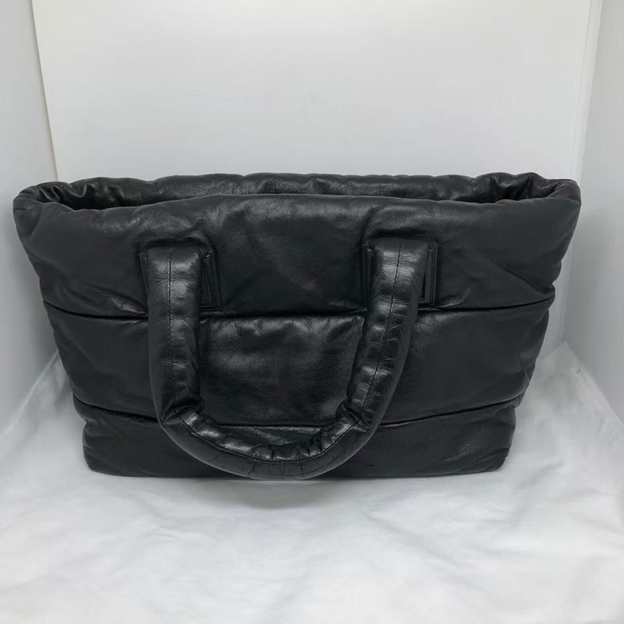 二手Chanel香奈兒tote購物袋全皮單肩包,配件塵袋-1