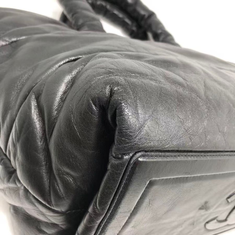 二手Chanel香奈兒tote購物袋全皮單肩包,配件塵袋-14
