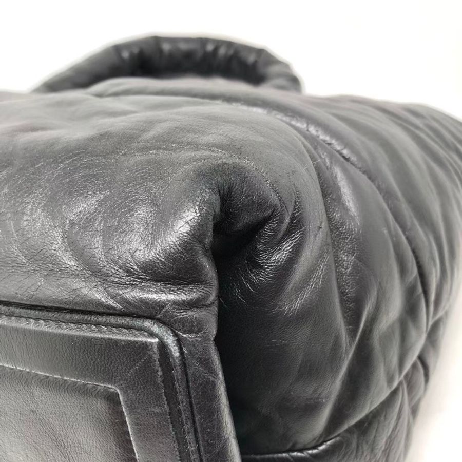 二手Chanel香奈兒tote購物袋全皮單肩包,配件塵袋-15