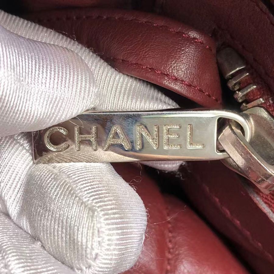 二手Chanel香奈兒tote購物袋全皮單肩包,配件塵袋-18