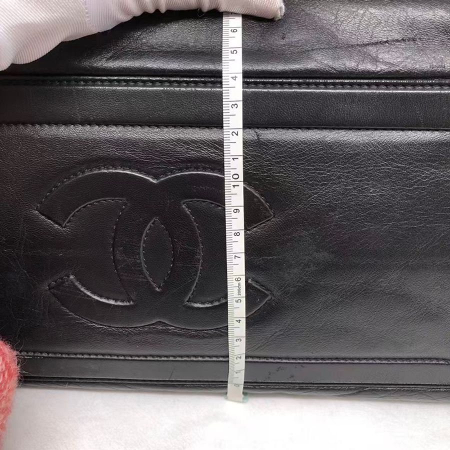二手Chanel香奈兒tote購物袋全皮單肩包,配件塵袋-22