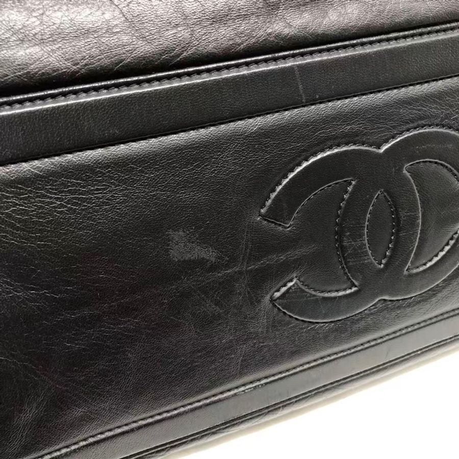 二手Chanel香奈兒tote購物袋全皮單肩包,配件塵袋-25