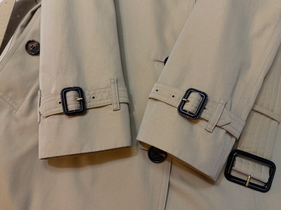 BURBERRY英國蜜色兩件式風衣UK6-2