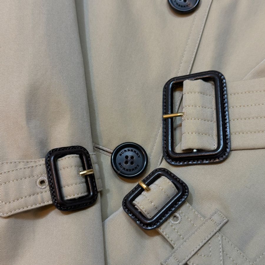 BURBERRY英國蜜色兩件式風衣UK6-3
