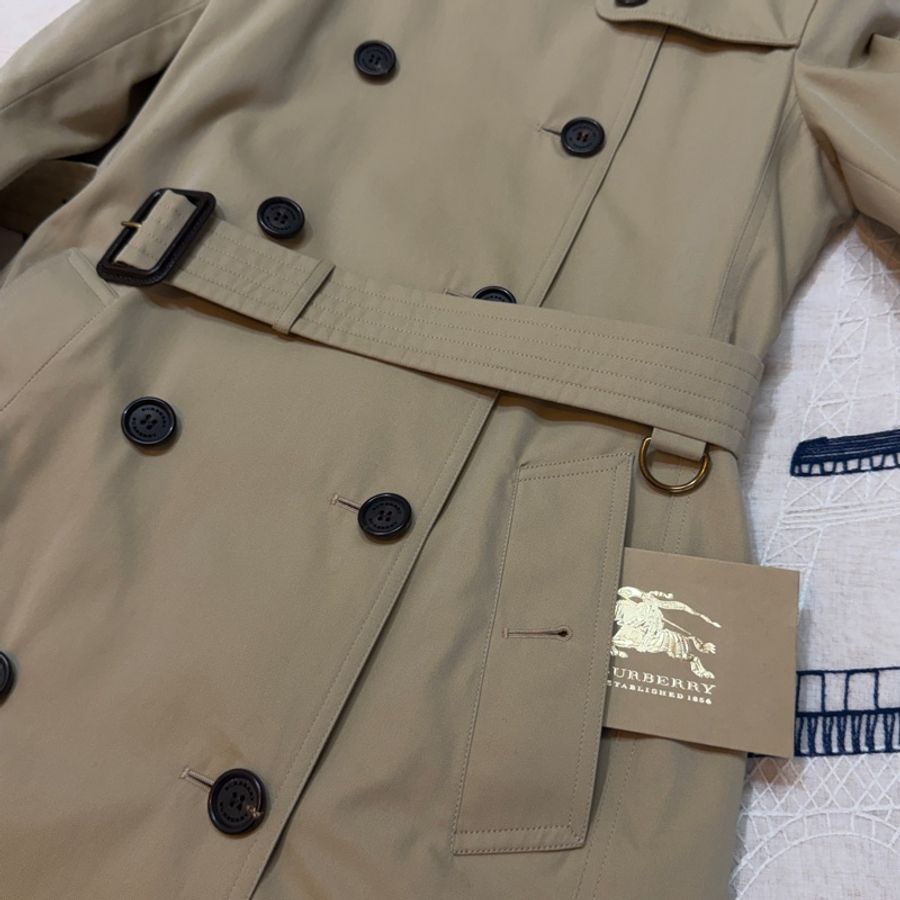 BURBERRY英國蜜色兩件式風衣UK6-4