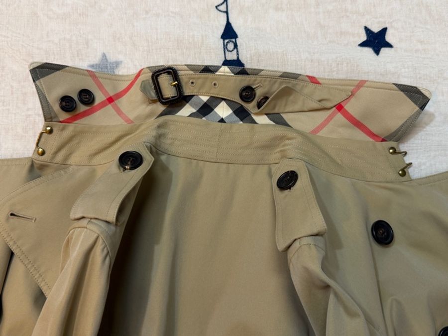 BURBERRY英國蜜色兩件式風衣UK6-7