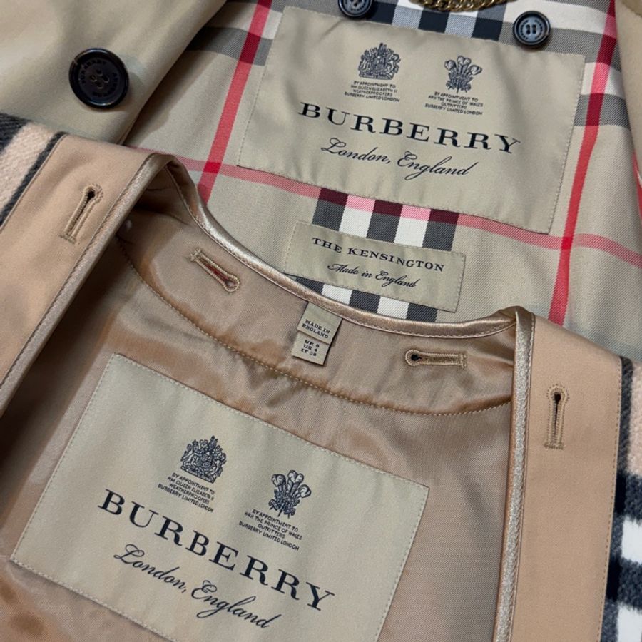 BURBERRY英國蜜色兩件式風衣UK6-9