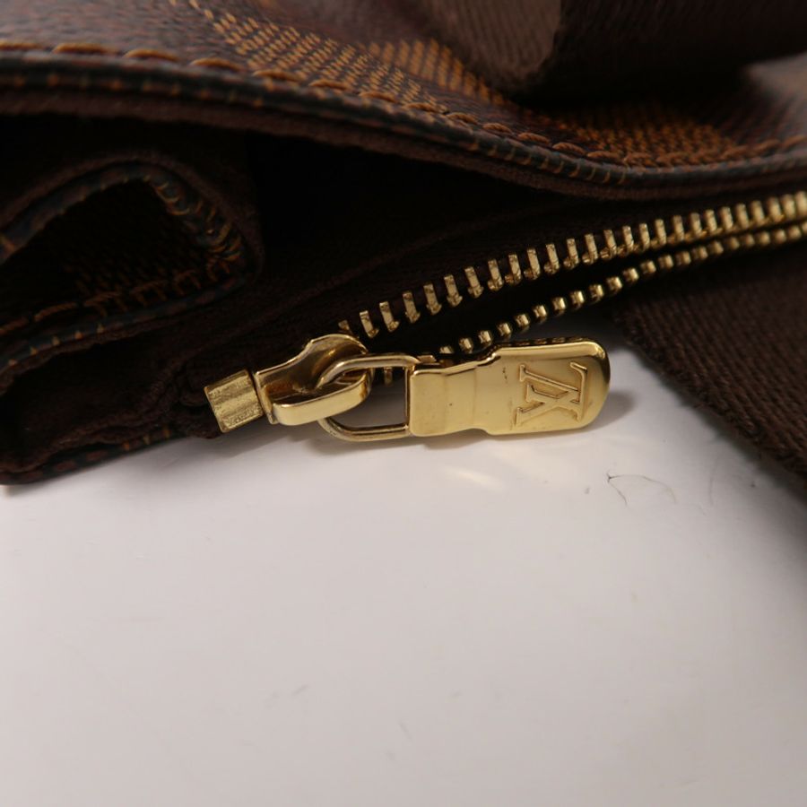 LOUIS VUITTON Damier Beaubourg金扣肩背袋棕色-15