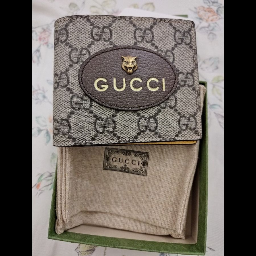 Gucci Neo Vintage GG Supreme 對開錢包-0