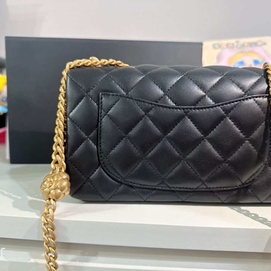 Chanel cf mini 山茶花調節扣-9