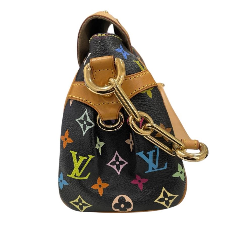 LOUIS VUITTON 路易威登 M40204 BEVERLY MM 黑三彩老花 PVC帆布 黑色 金釦-4