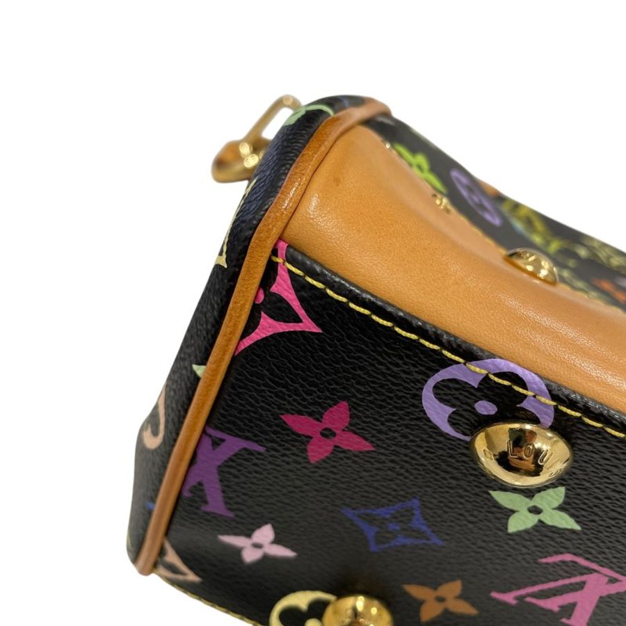 LOUIS VUITTON 路易威登 M40204 BEVERLY MM 黑三彩老花 PVC帆布 黑色 金釦-7