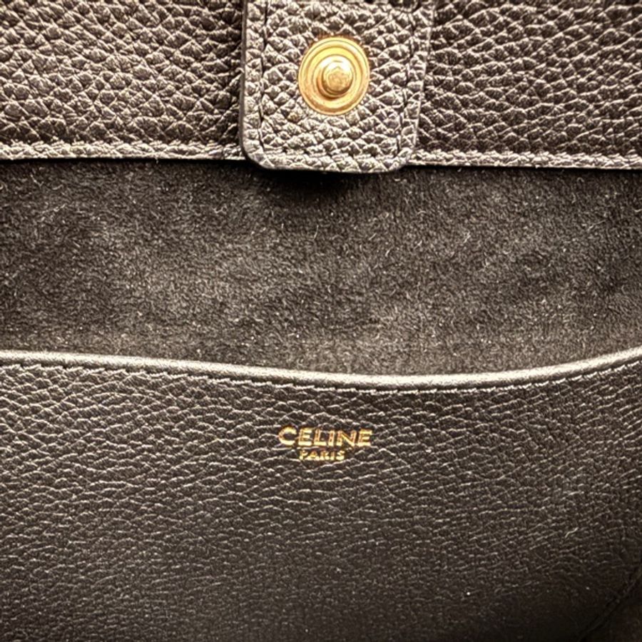 👜 CELINE Cabas Triomphe Large 粒面牛皮托特(黑色)|官方尺寸 54×29.5×15cm|附原廠防塵袋-10