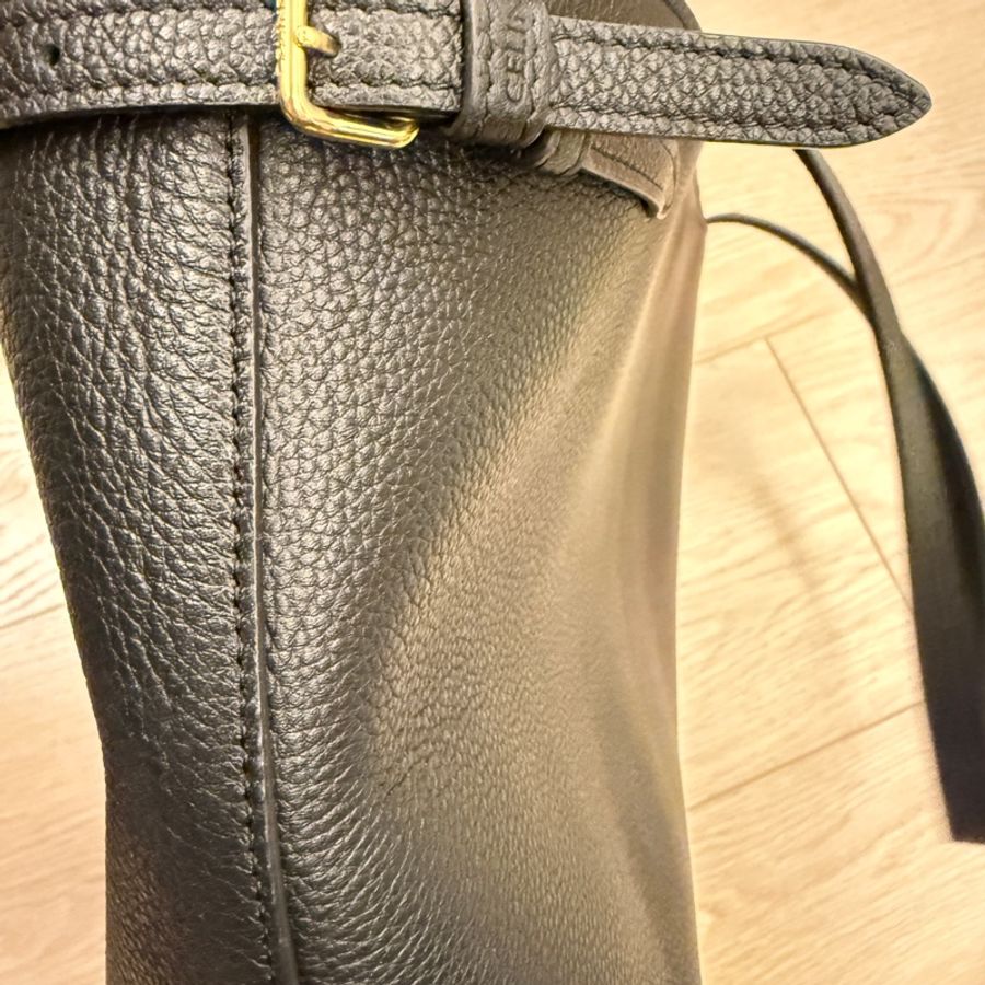 👜 CELINE Cabas Triomphe Large 粒面牛皮托特(黑色)|官方尺寸 54×29.5×15cm|附原廠防塵袋-11