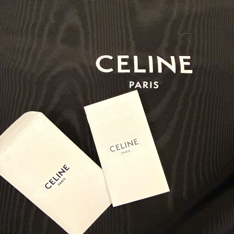 👜 CELINE Cabas Triomphe Large 粒面牛皮托特(黑色)|官方尺寸 54×29.5×15cm|附原廠防塵袋-13