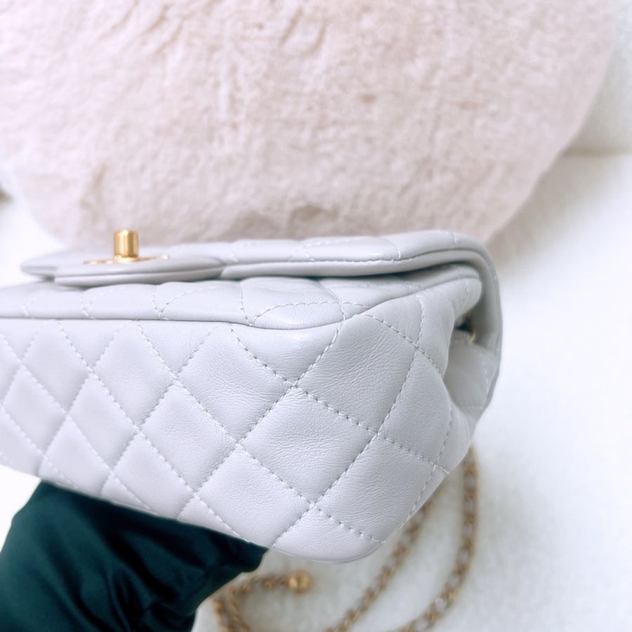 Chanel mini cf 20 香芋紫金球-4