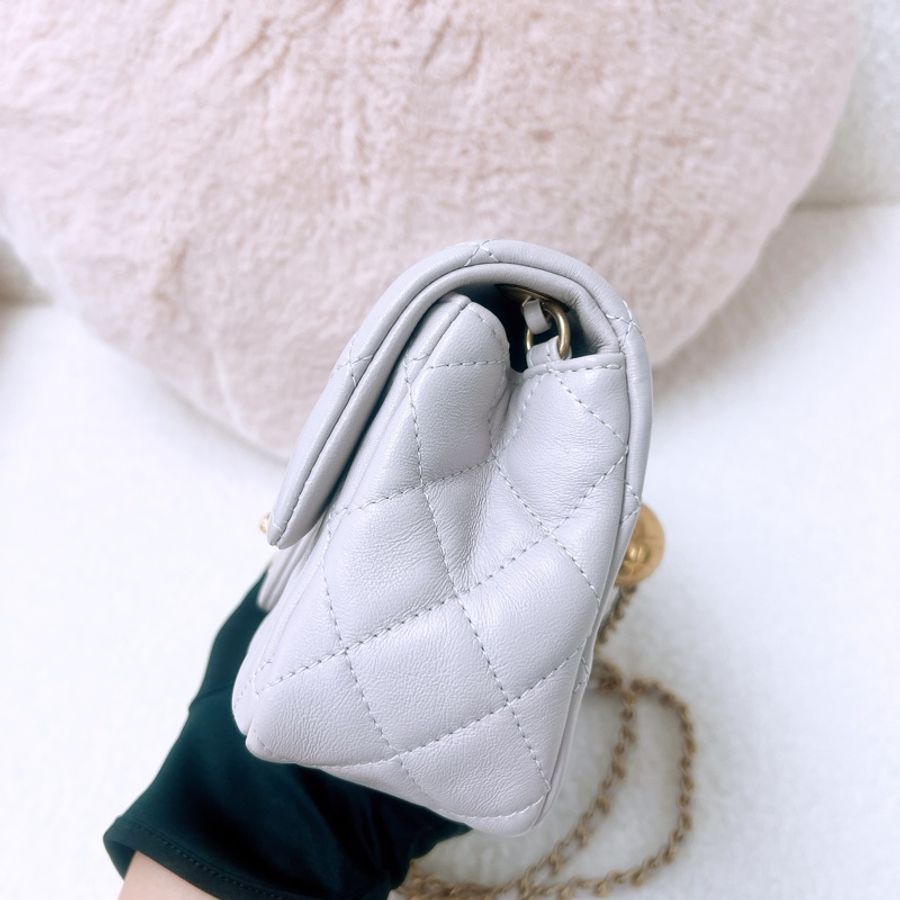 Chanel mini cf 20 香芋紫金球-5