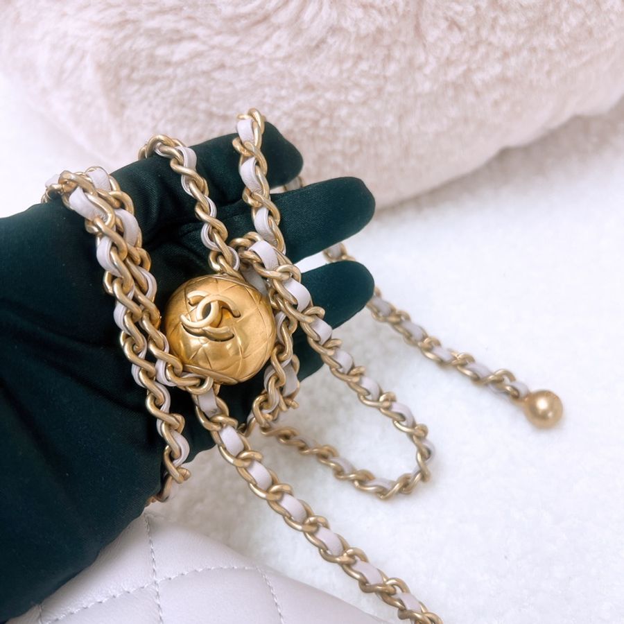 Chanel mini cf 20 香芋紫金球-9