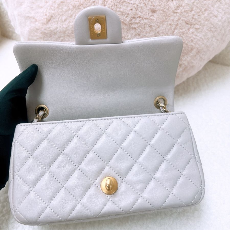 Chanel mini cf 20 香芋紫金球-10
