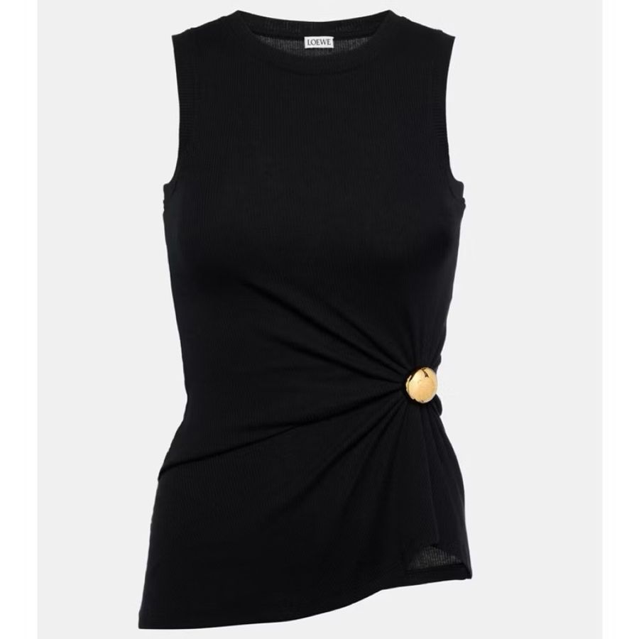 ▪️現貨全新▪️ Loewe Pebble gathered cotton-blend top XS-8