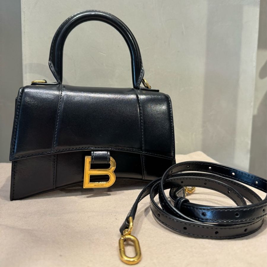 Balenciaga 亮面牛皮沙漏包-0