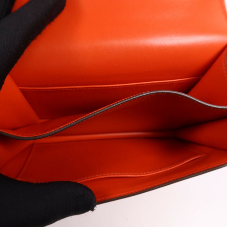 HERMES Evercolor皮革Constance Mini銀扣肩背袋Capucine-4