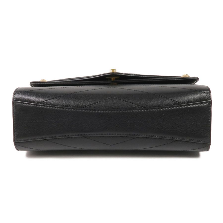 CHANEL 牛皮皮革Chain Shoulder Bag金扣鏈帶肩背袋-3