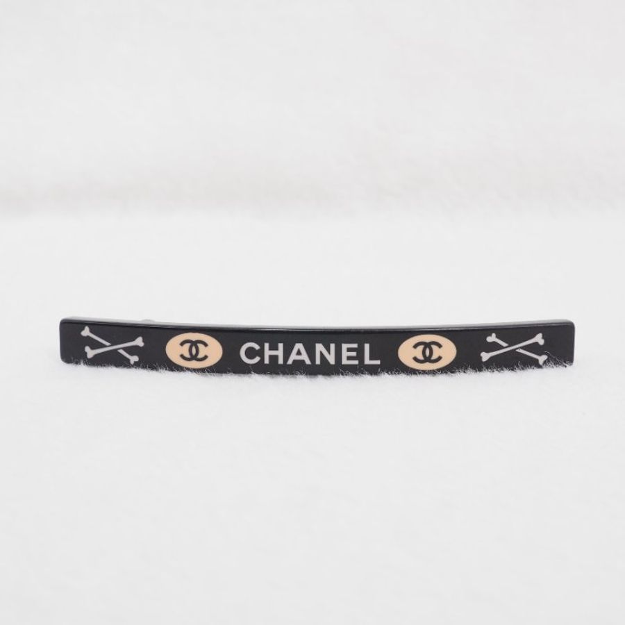 CHANEL 黑色髮夾-1