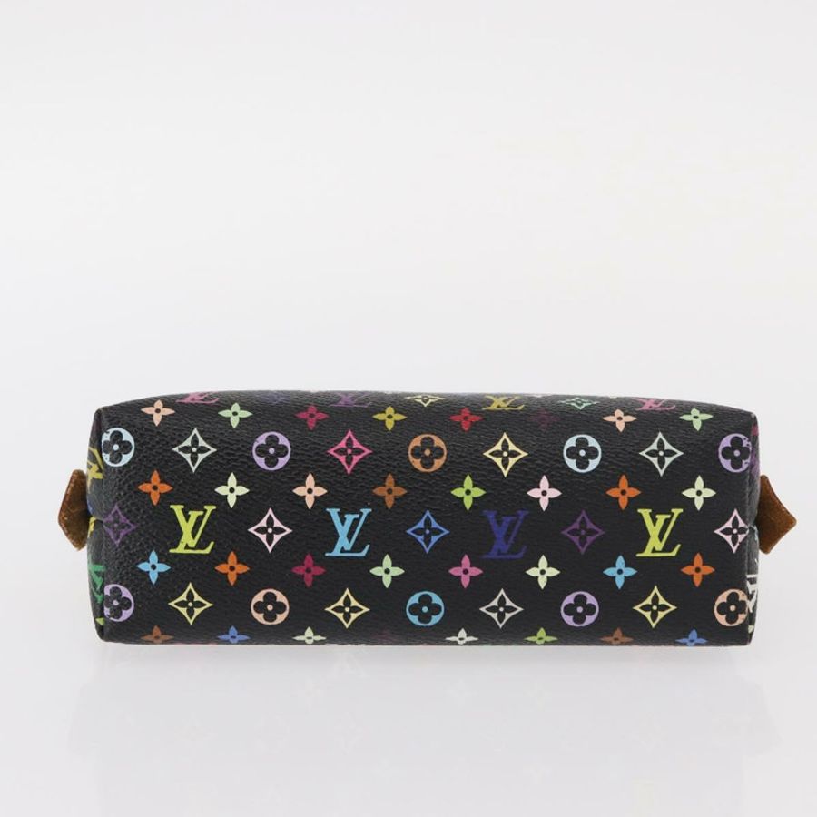【日本直送】路易威登 Multicolor Pochette 化妝包 黑色 M47355 LV Auth 134365V-5