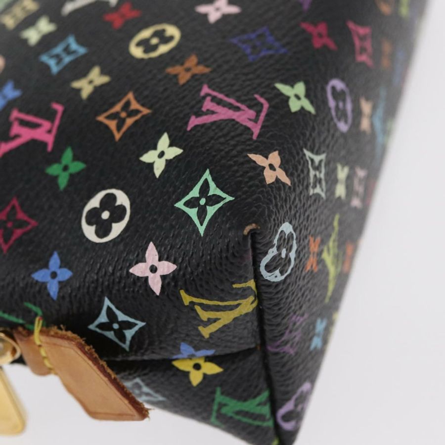 【日本直送】路易威登 Multicolor Pochette 化妝包 黑色 M47355 LV Auth 134365V-6