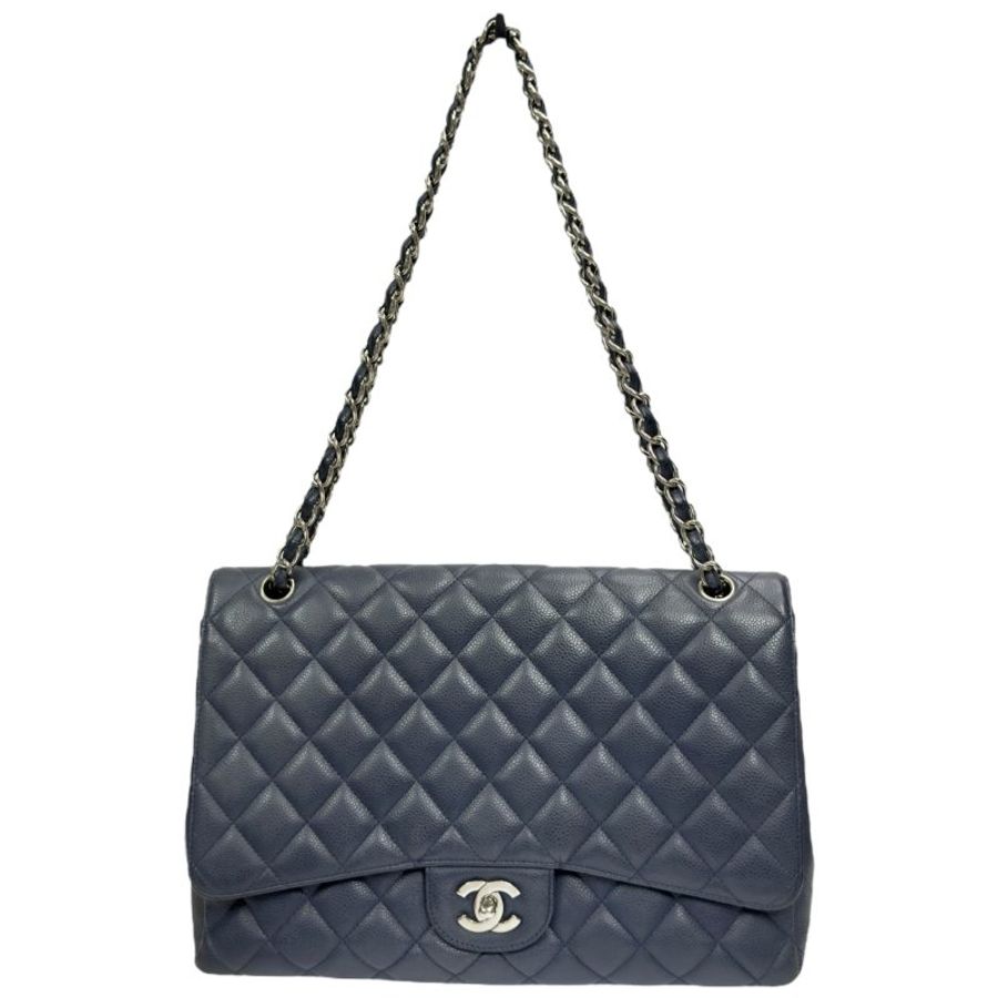 CHANEL Maxi 荔枝皮 特大號經典款 鏈條包-1