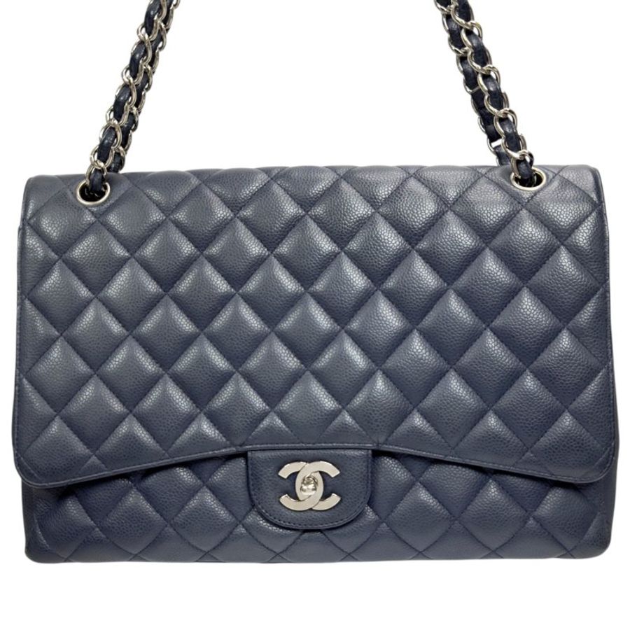 CHANEL Maxi 荔枝皮 特大號經典款 鏈條包-2