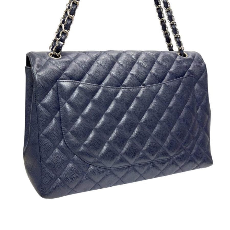 CHANEL Maxi 荔枝皮 特大號經典款 鏈條包-7