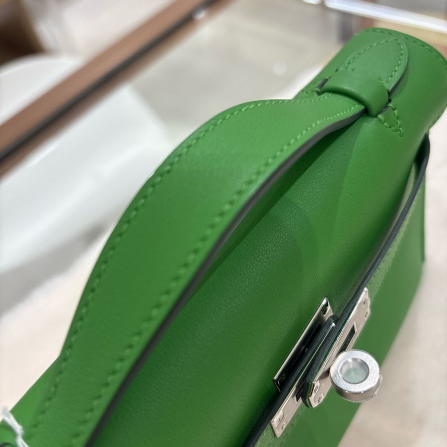 Mini Kelly Pochette 絲蘭綠 全新現貨-11