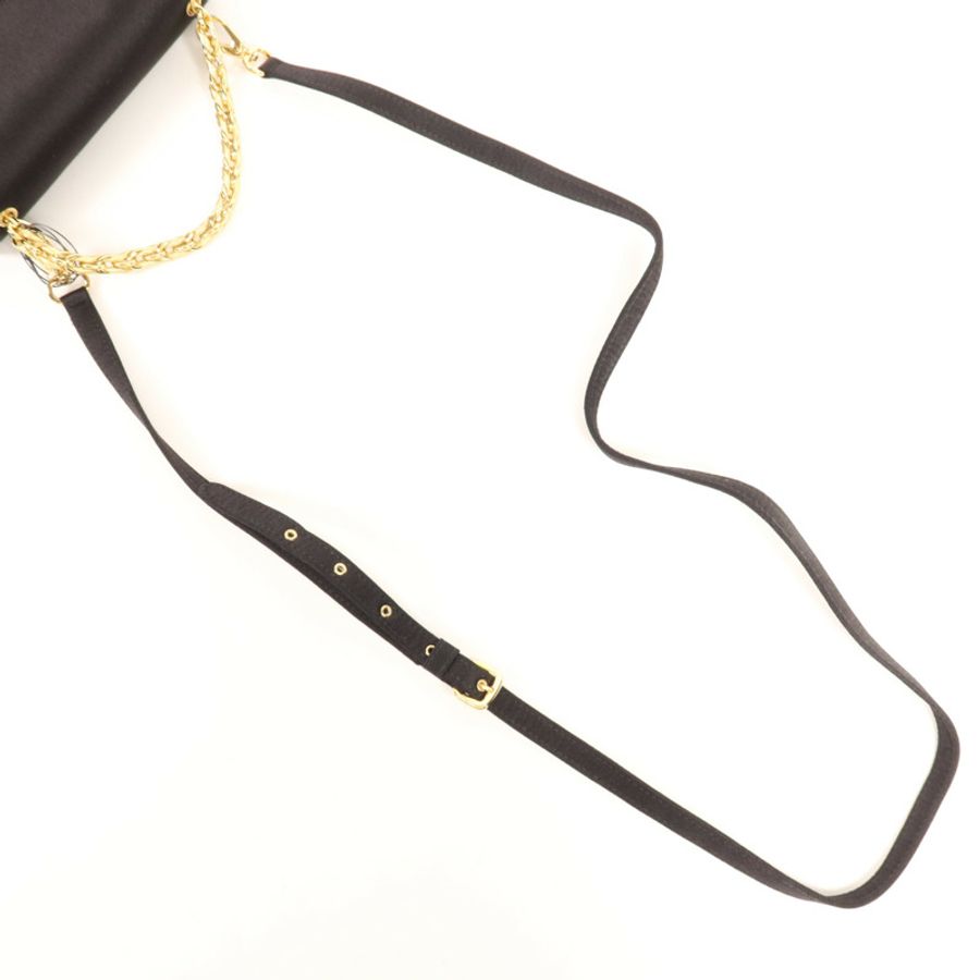 Salvatore Ferragamo 絲質Shoulder Bag金扣手挽肩背兩用袋-4