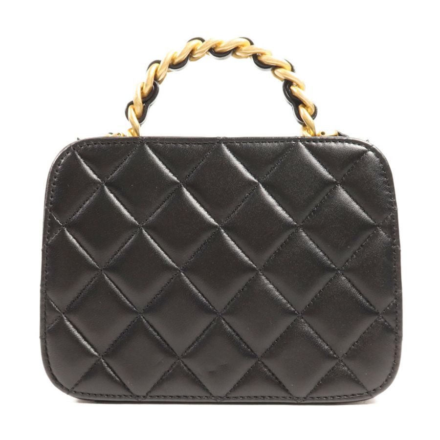 CHANEL 羊皮皮革Shoulder Bag金扣手挽肩背兩用袋-1