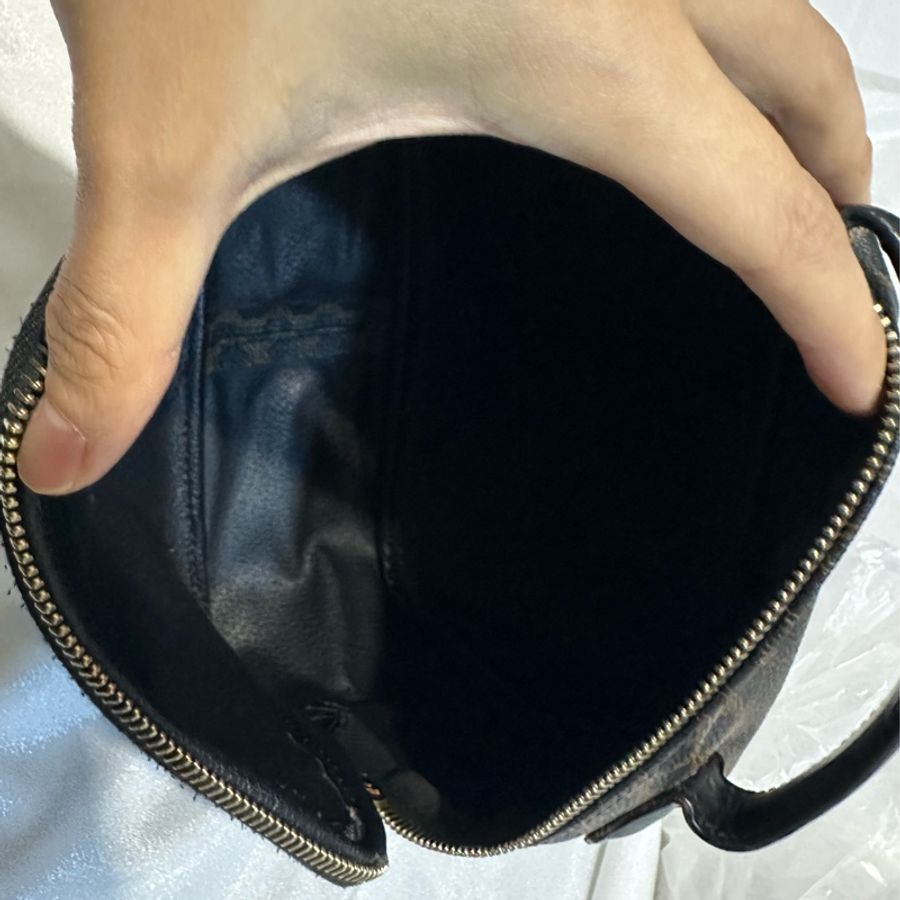 Celine vintage黑花相機包-20