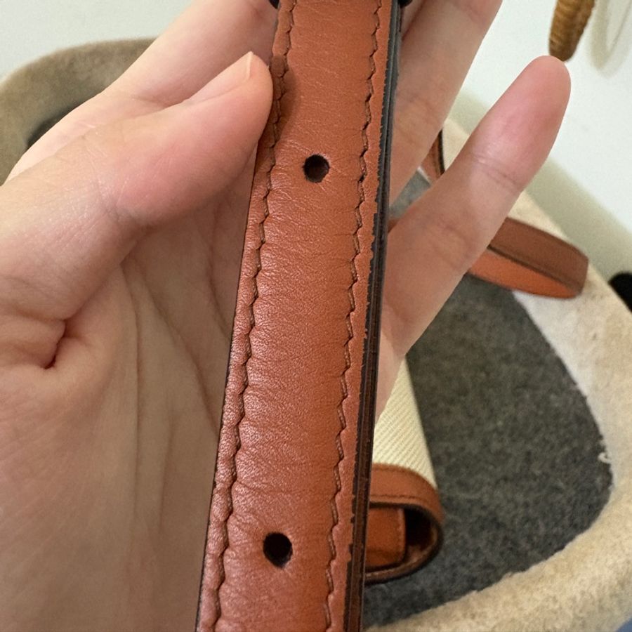 Celine 凱旋門TEEN TRIOMPHE織物及牛皮革手袋-6