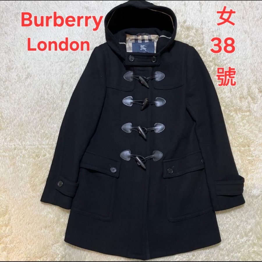 女38號/Burberry London 牛角扣羊毛大衣-2