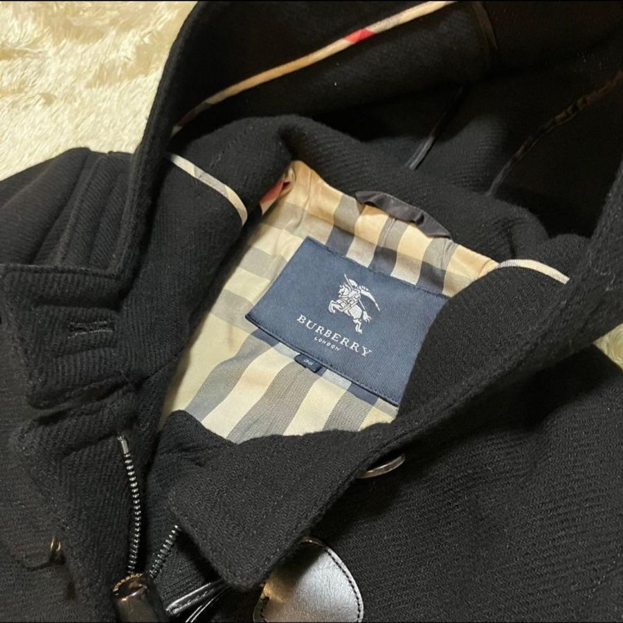 女38號/Burberry London 牛角扣羊毛大衣-4