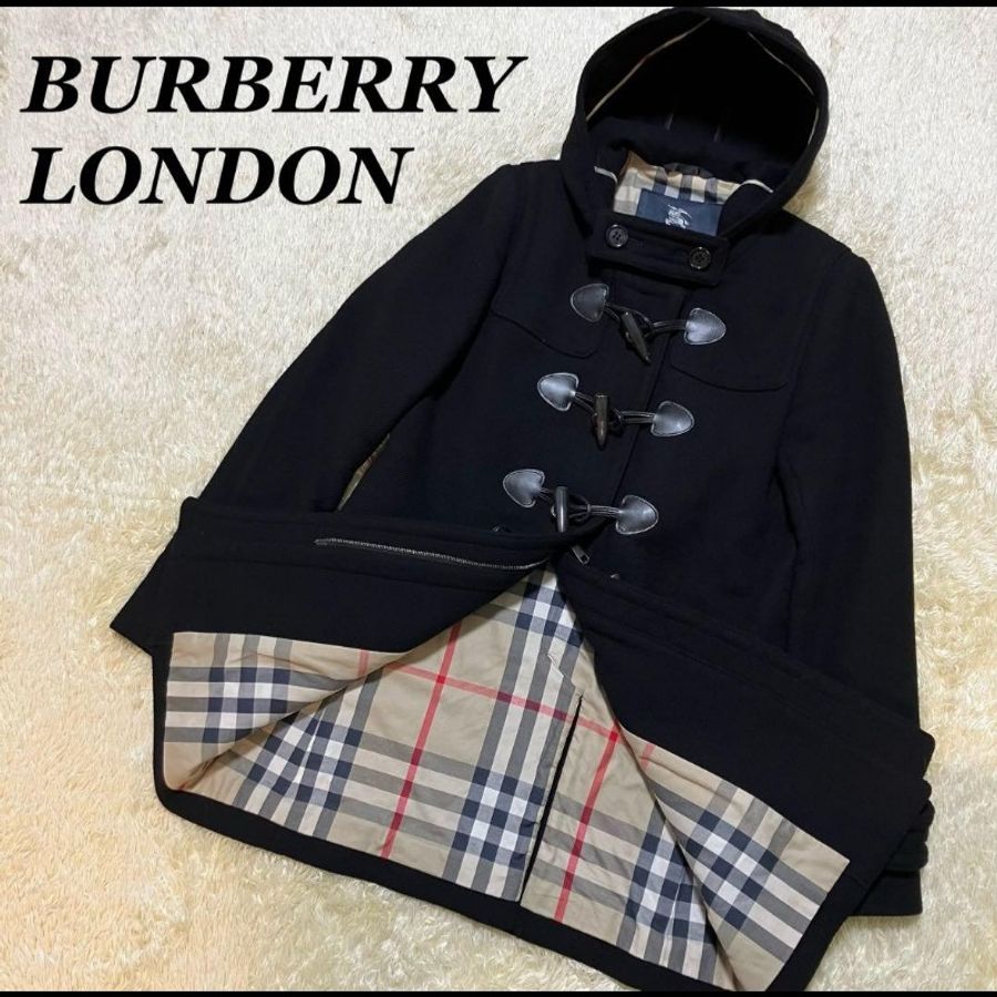 女38號/Burberry London 牛角扣羊毛大衣-7