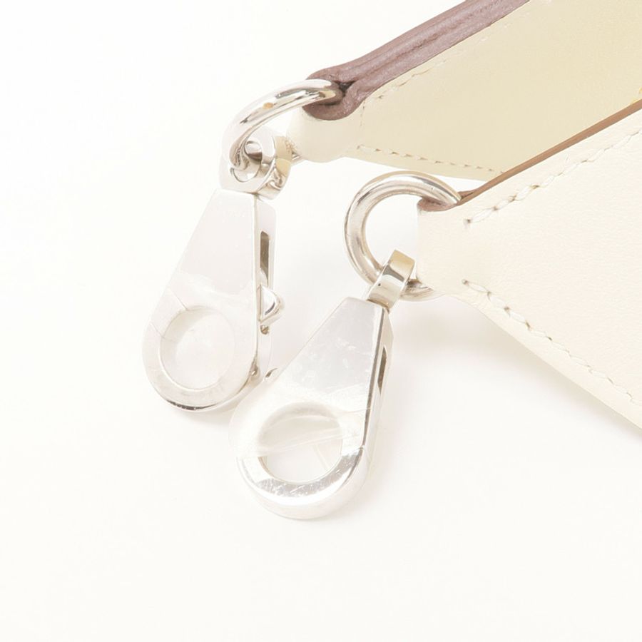 HERMES Swift/Epsom皮革Kelly Pocket Strap銀扣肩帶-6