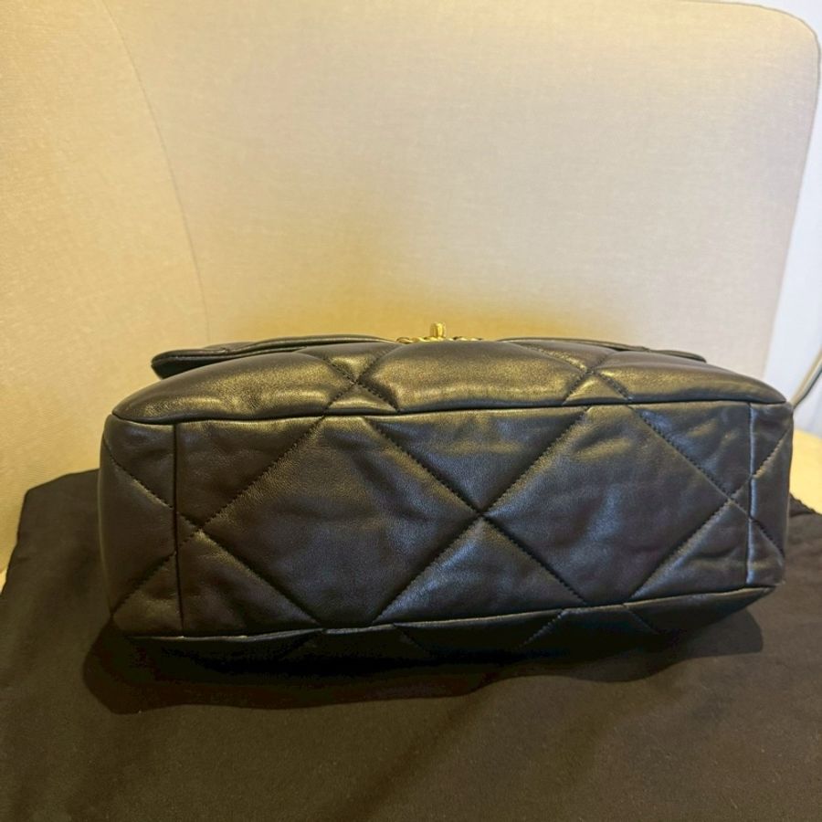 🖤 CHANEL 香奈兒｜黑色菱格紋 羊皮 CHANEL 19（30 開）-8