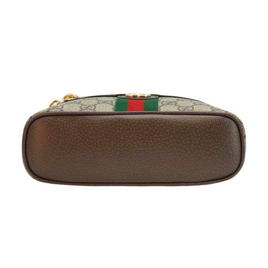 Gucci Ophidia 帆布手提兩用斜背化妝包(816357-烏木)-4